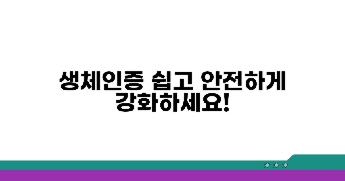 생체인증, 쉽고 안전하게 강화