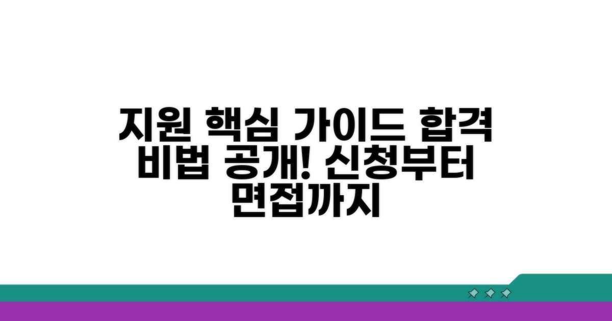 지원 방법과 전형 절차 상세 안내