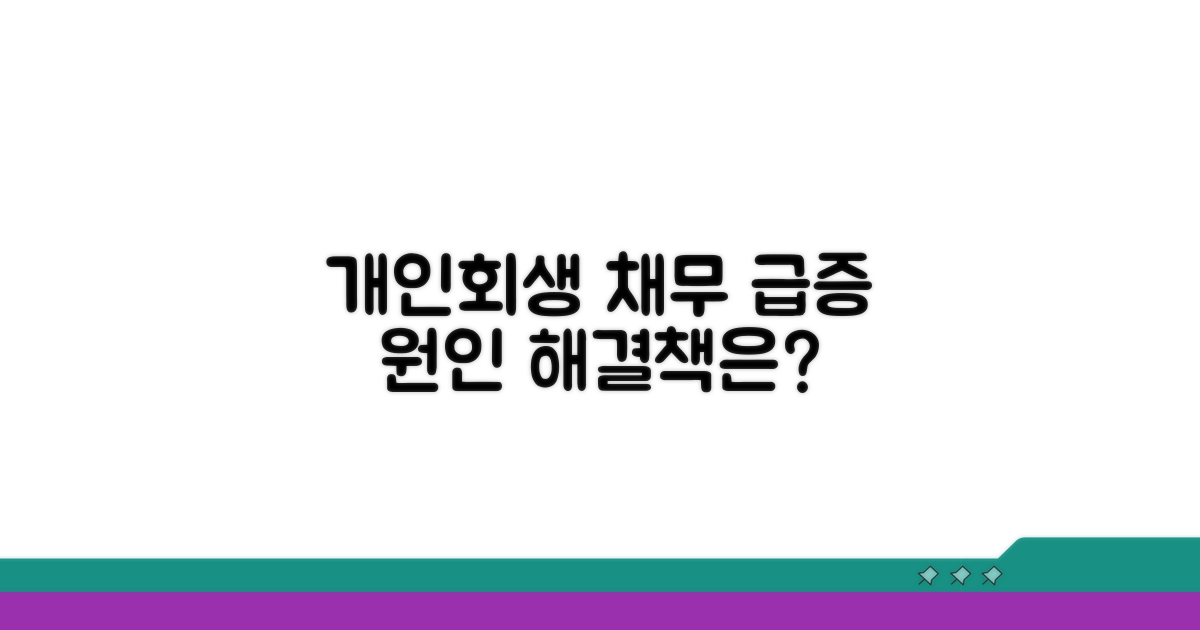개인회생 채무 급증 이유 작성법