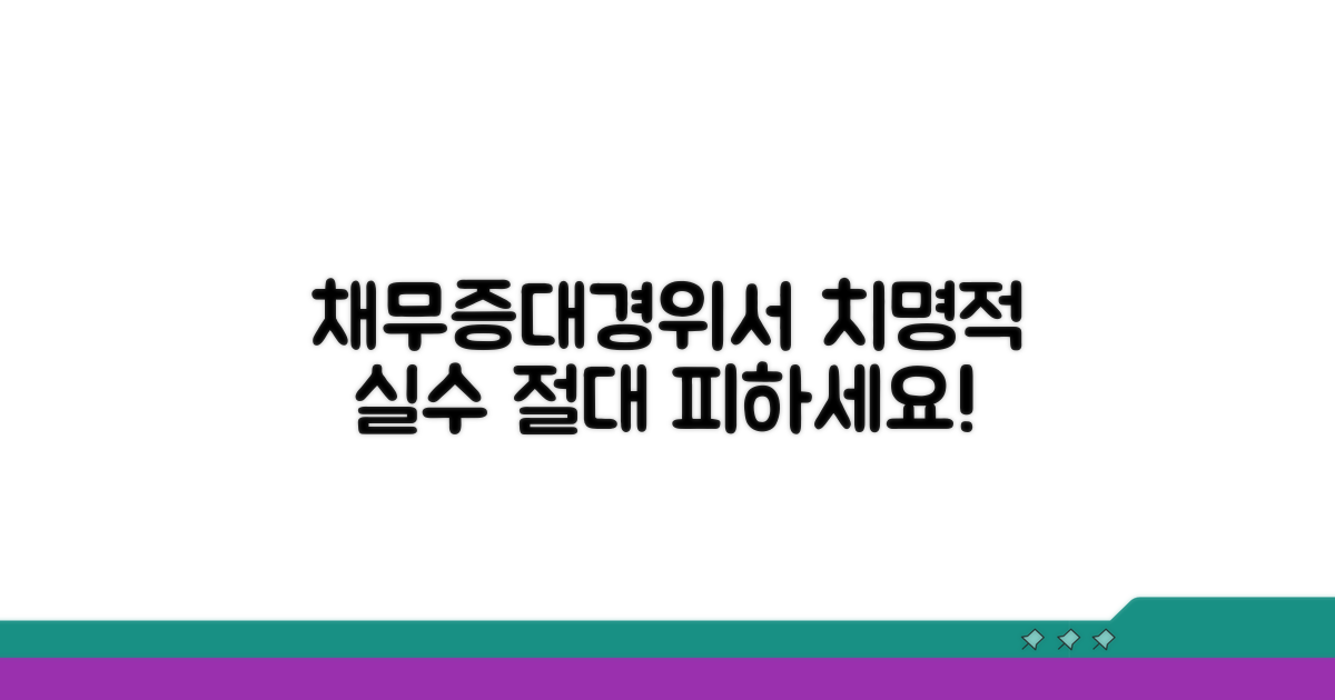 주의해야 할 채무증대경위서 실수