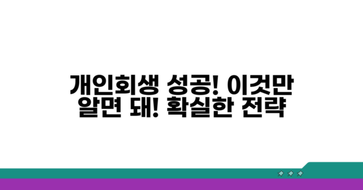 효과적인 개인회생 성공 전략