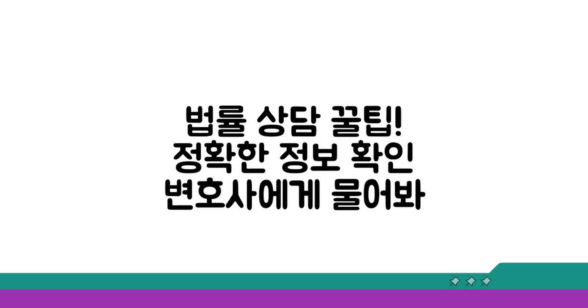 법률 상담으로 정확히 알아보기