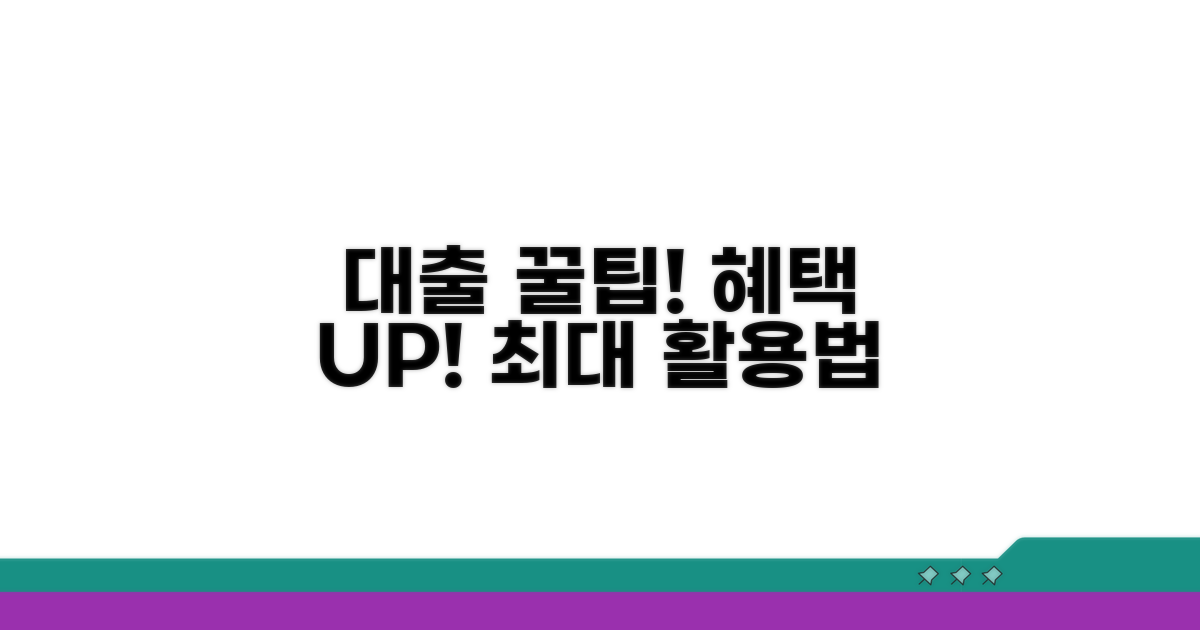 대출 혜택 극대화하는 활용 꿀팁
