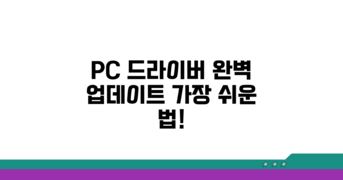 PC 드라이버 완벽 업데이트법