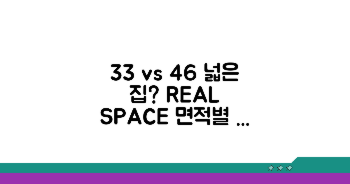 33 vs 46, 면적별 실사용 공간 비교