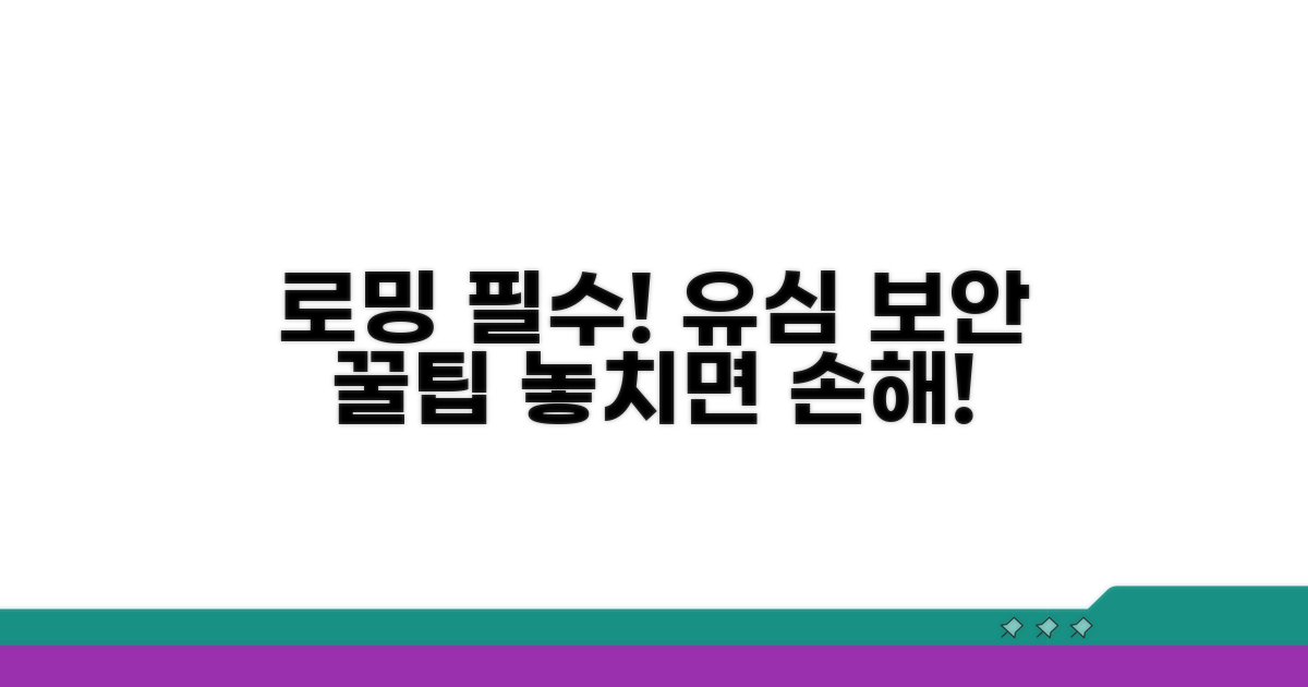유심보호서비스, 로밍 시 꼭 알아둘 점