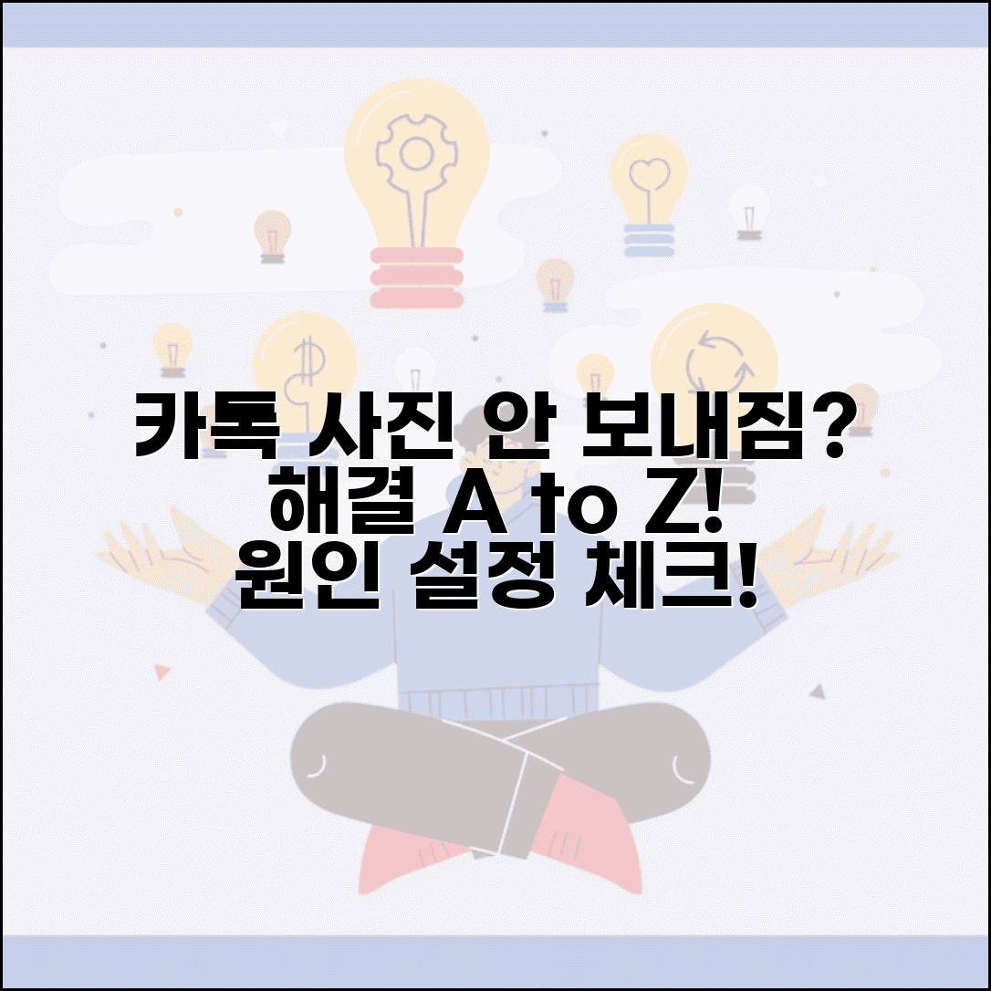 카카오톡 사진 전송 안됨 | 카톡 이미지 보내기 실패 해결 방법 | 오류 원인 및 필수 설정 점검