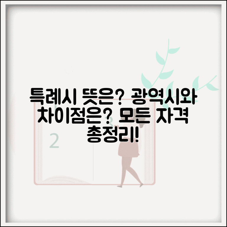 특례시 뜻과 지정 기준 | 광역시와의 차이점, 개념 및 자격 요건 총정리