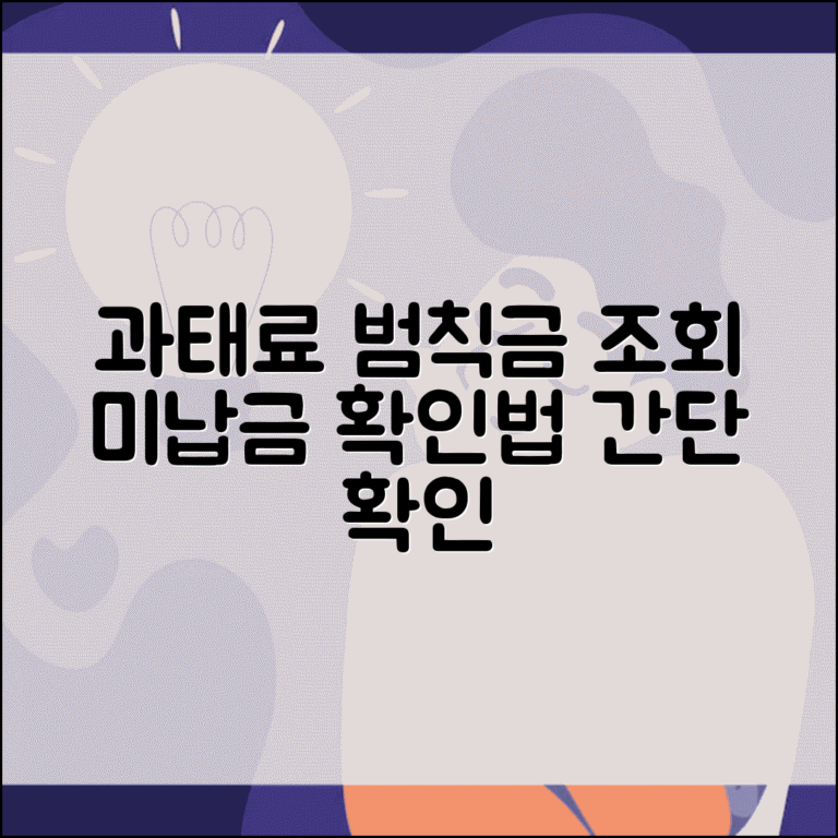 경찰청 교통범칙금 과태료 조회 방법 | 미납 과태료 확인법