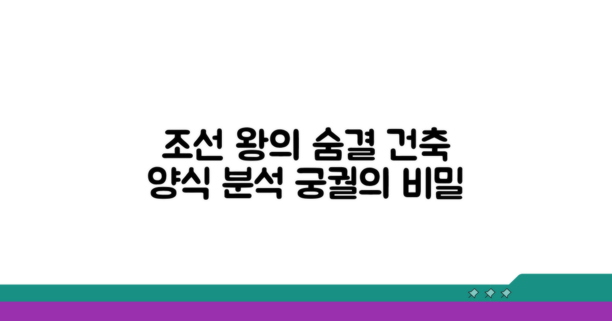 조선 왕들의 숨결, 건축 양식 분석
