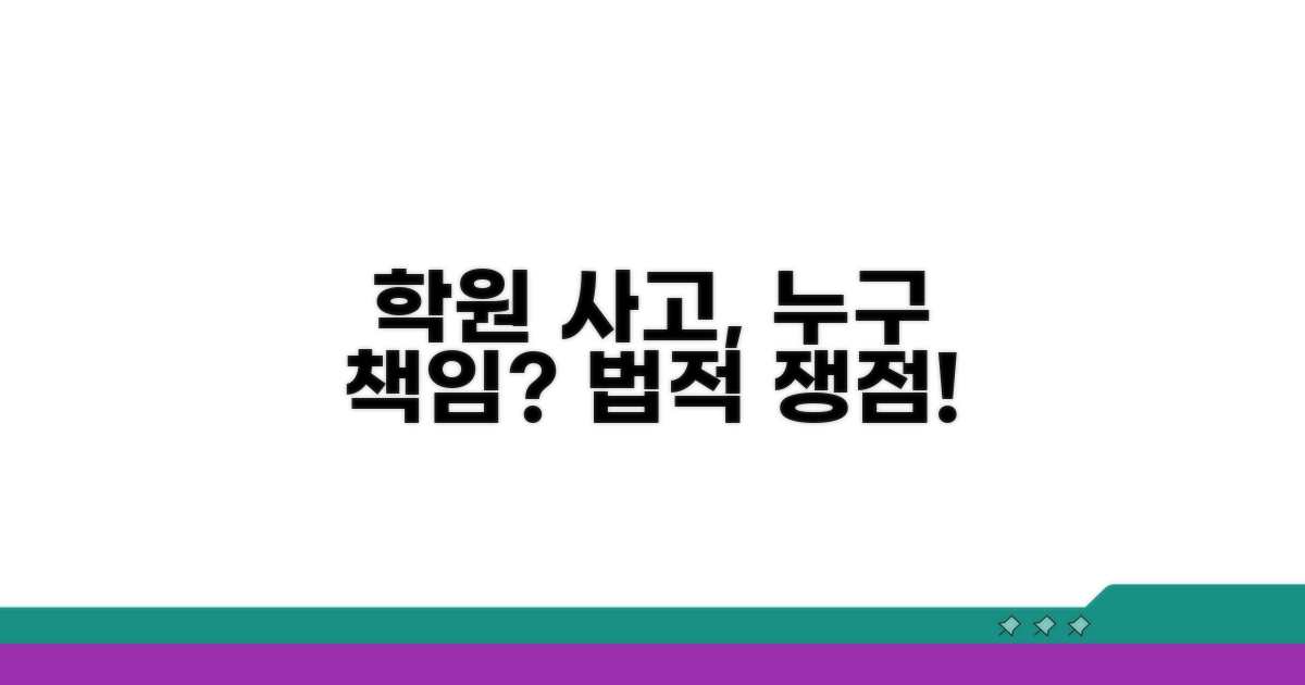 학원 안전사고, 학원 책임 가능성은?
