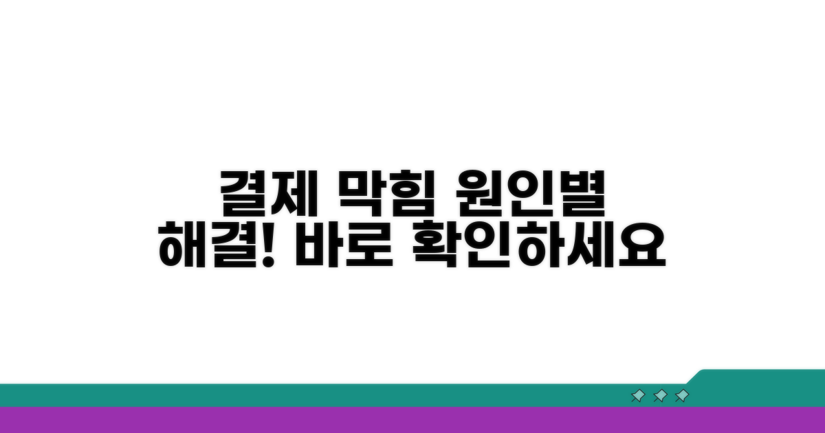 막히는 결제, 원인별 해결 방법