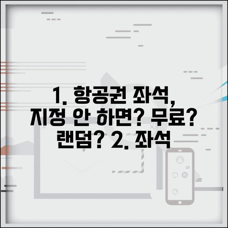 항공권 좌석 지정 안하면 어떻게 되나요 | 좌석 배정 | 무료 지정 | 랜덤