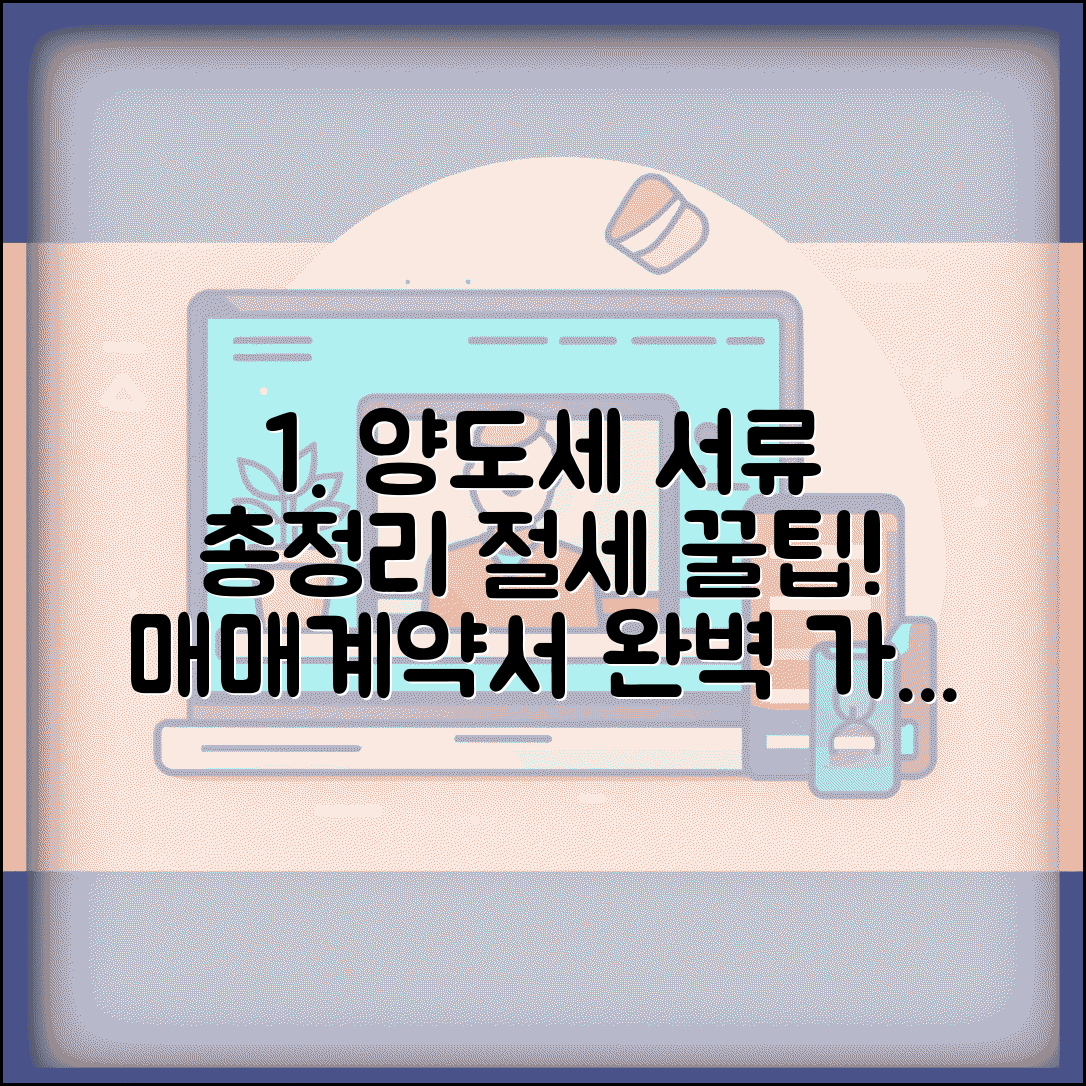 양도소득세 제출서류 한 번에 정리 | 절세 포인트 체크 | 매매계약서 준비 가이드