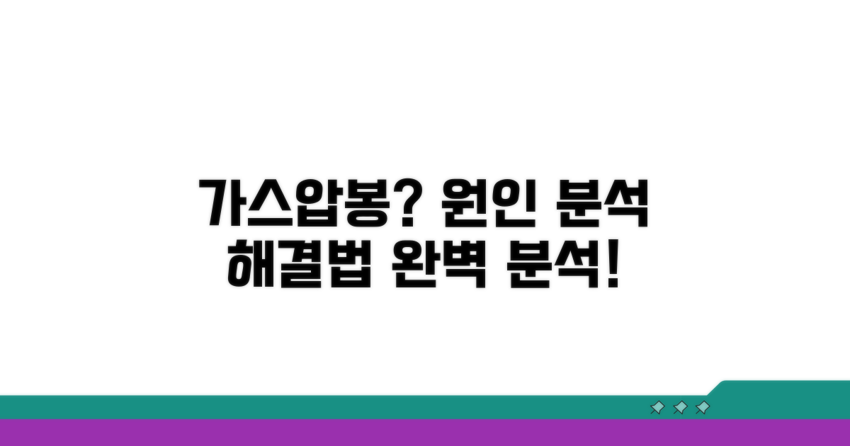 가스압봉 문제 원인 분석