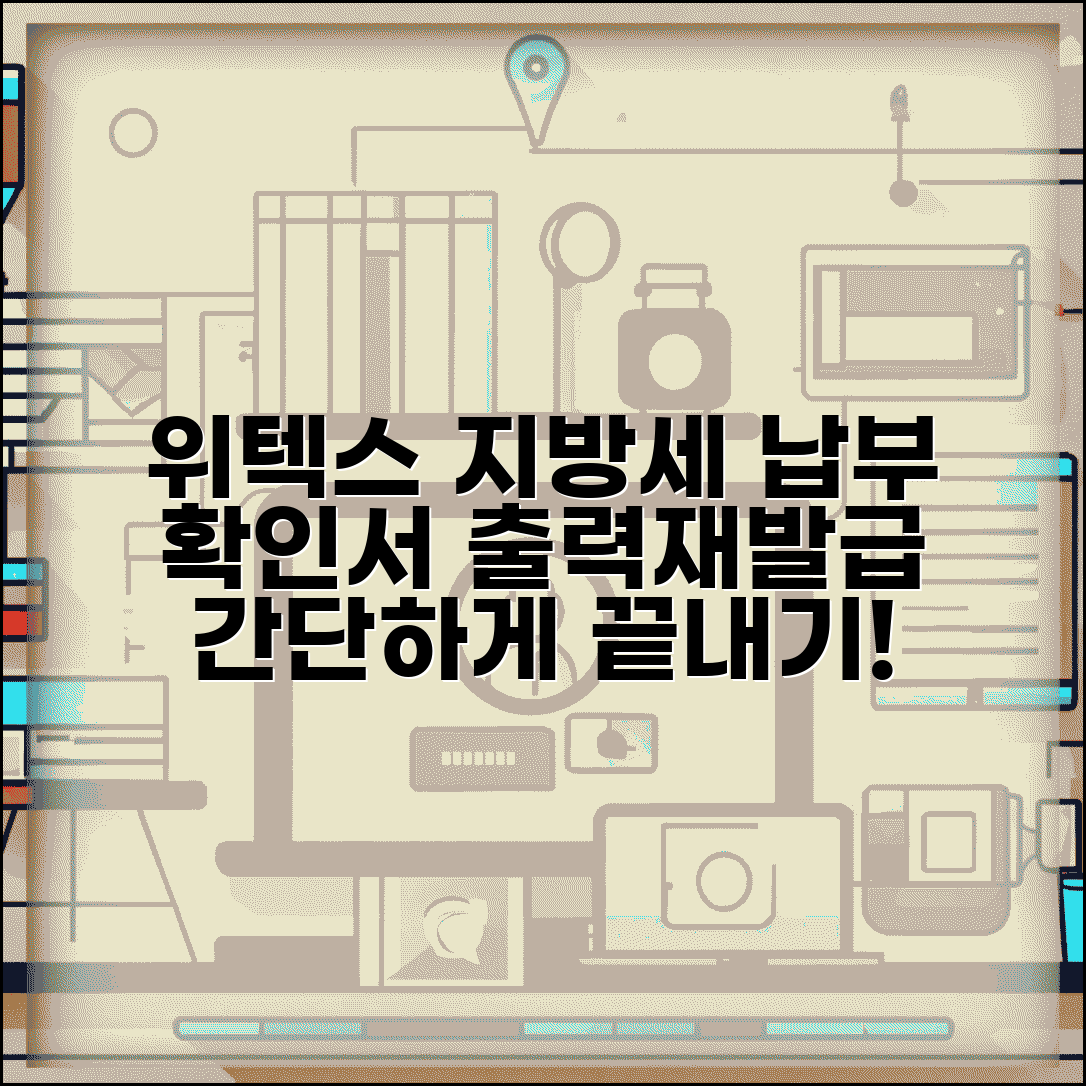 위텍스 지방세 납부확인서 출력 방법 | 영수증 재발급 단계별 안내