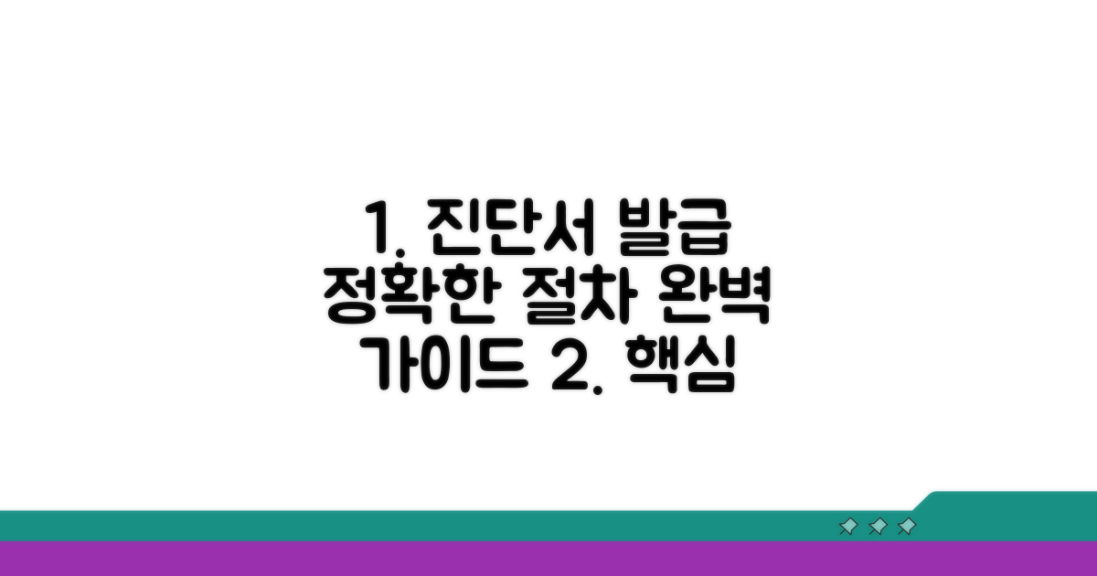 정확한 진단서 발급 절차 안내
