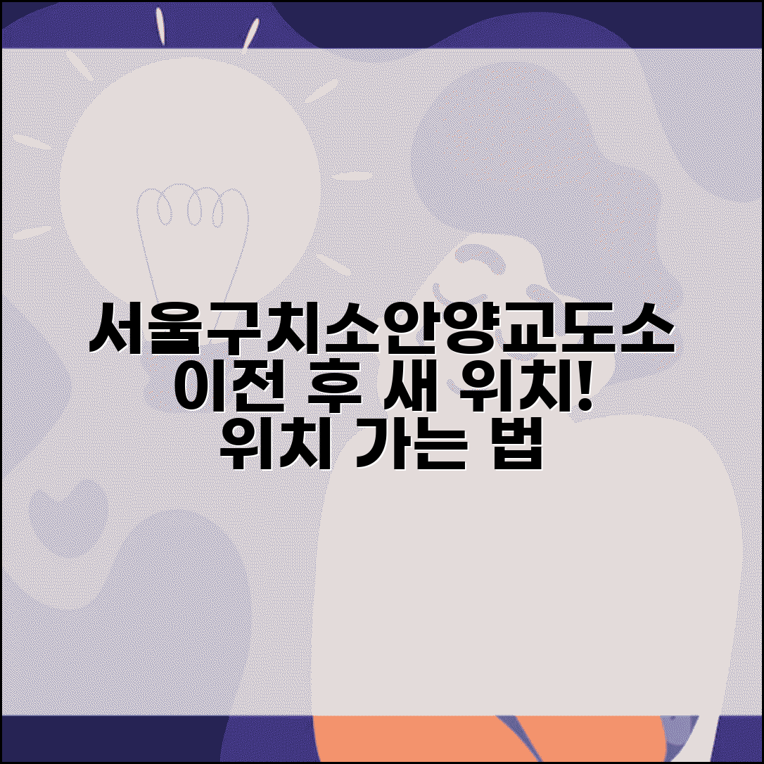 서울구치소위치 찾아가는 법 | 안양교도소 이전 후 현재 위치