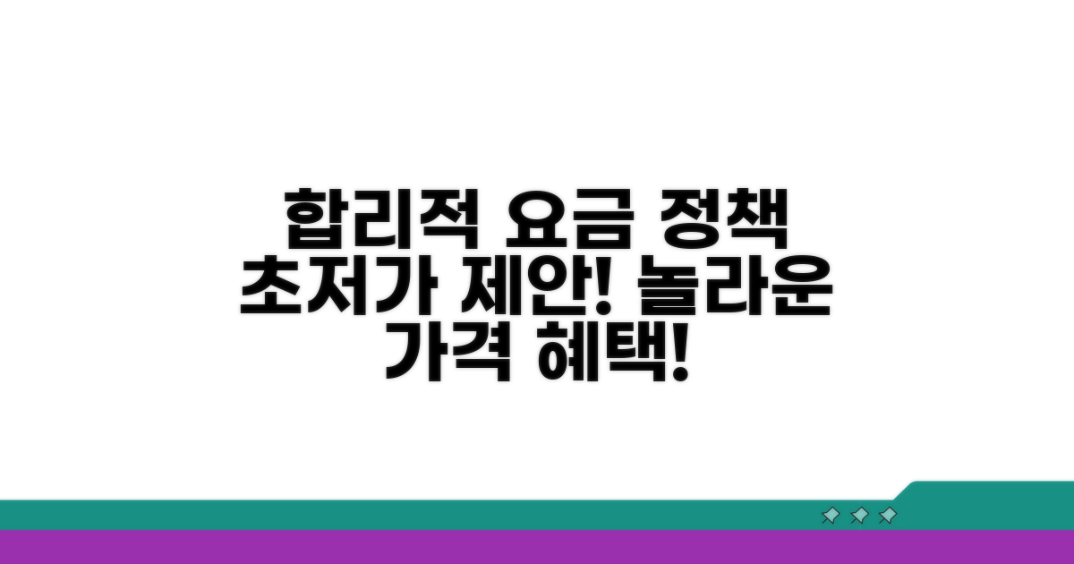 합리적 요금 정책 제안