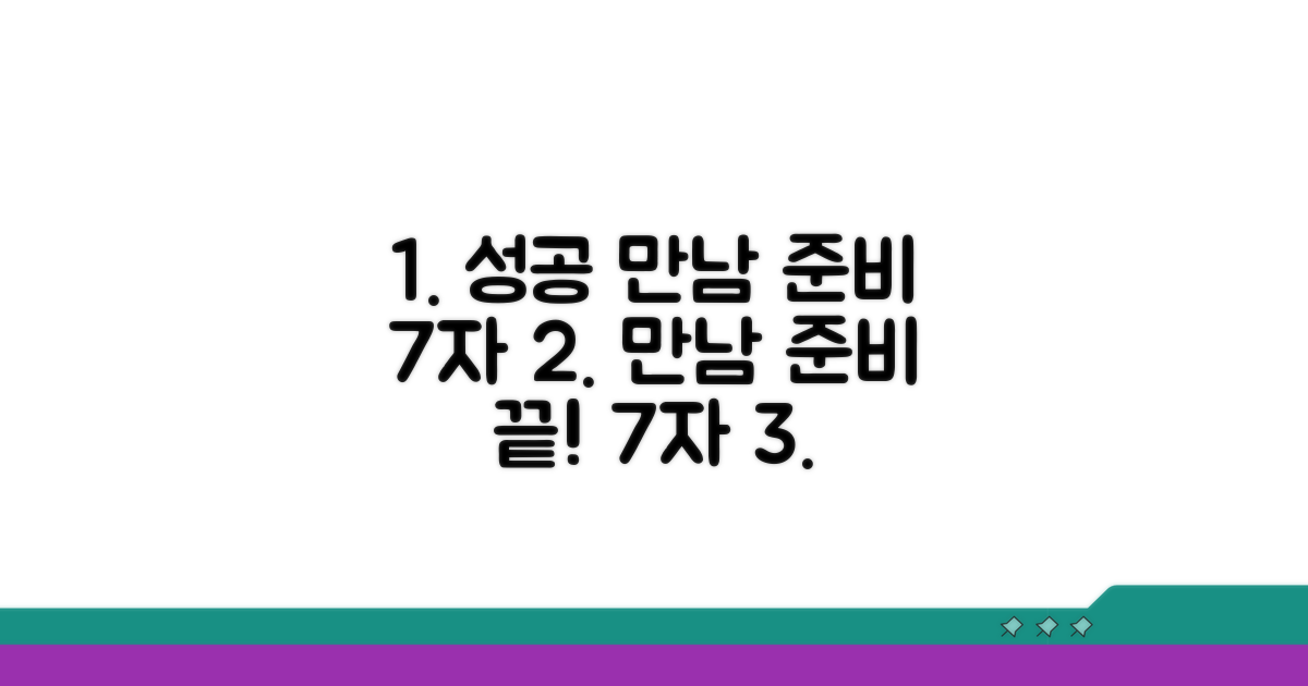 성공적인 만남을 위한 준비