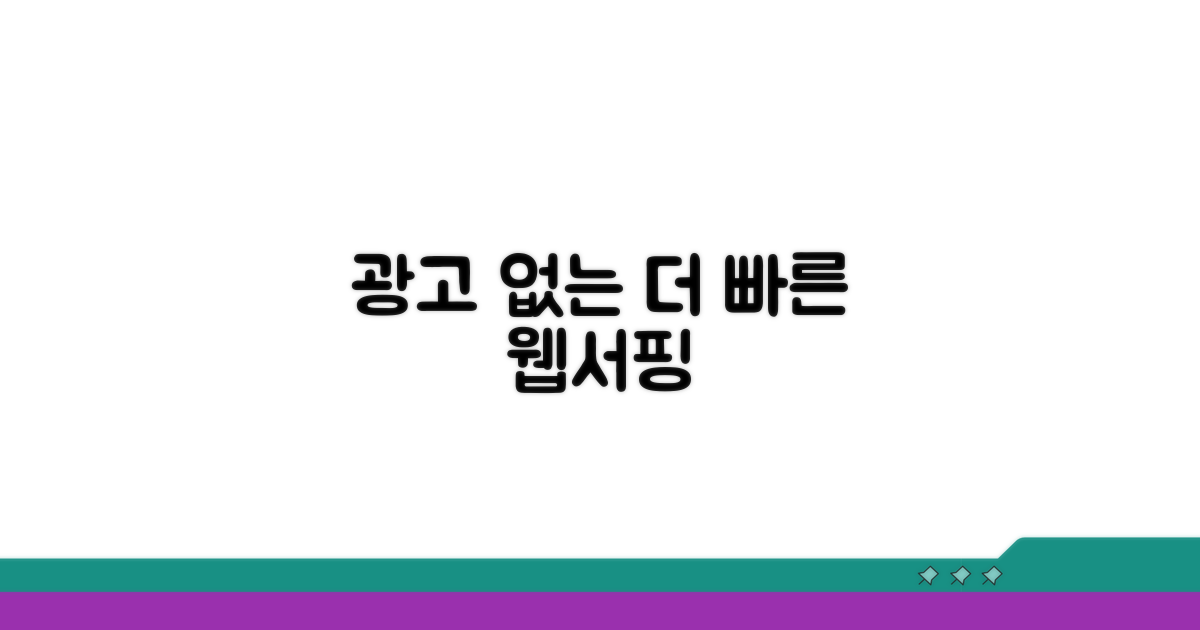 더 스마트한 웹서핑, 광고 차단으로 시작