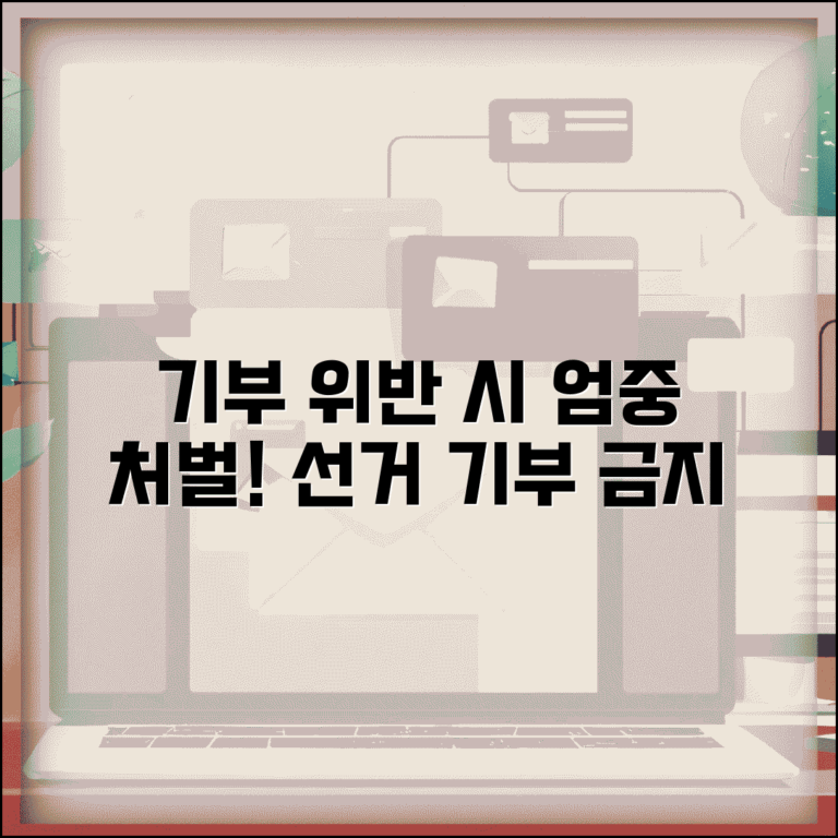 기부행위 제한 위반 처벌 | 선거 기부 행위 금지