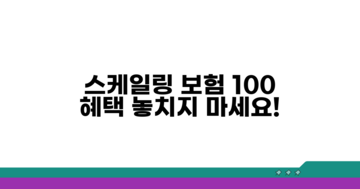 스케일링 보험 혜택 꼼꼼히 챙기기