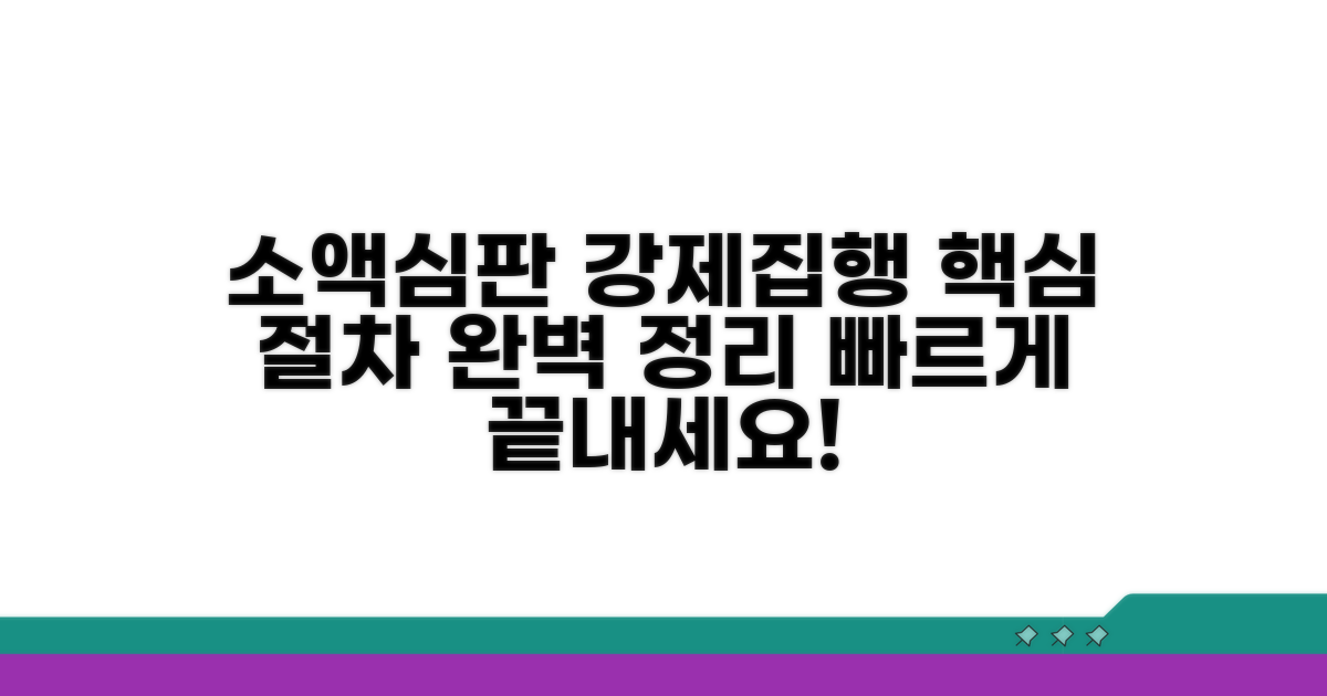 소액심판 강제집행 절차 개요