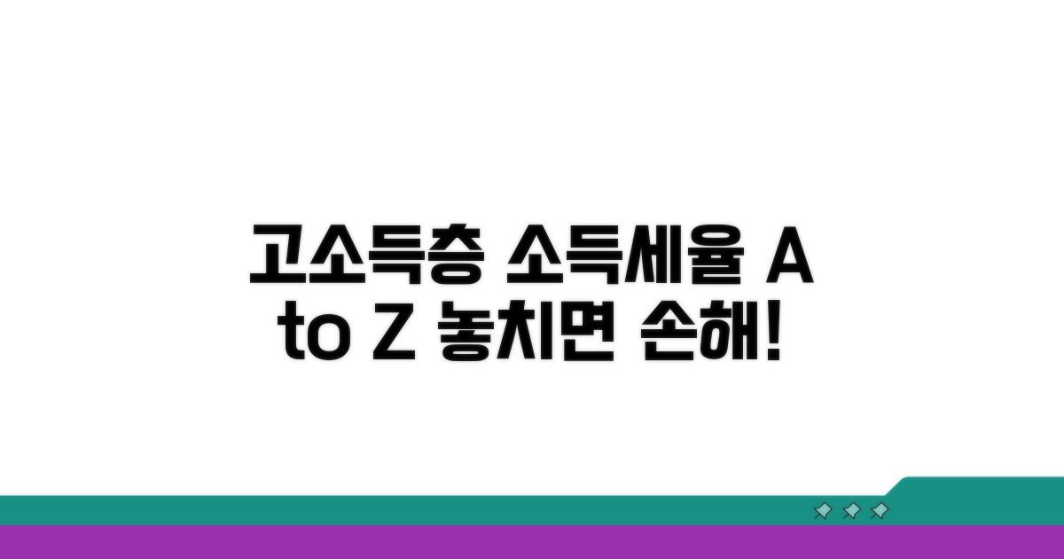 고소득층 소득세율 완전정리