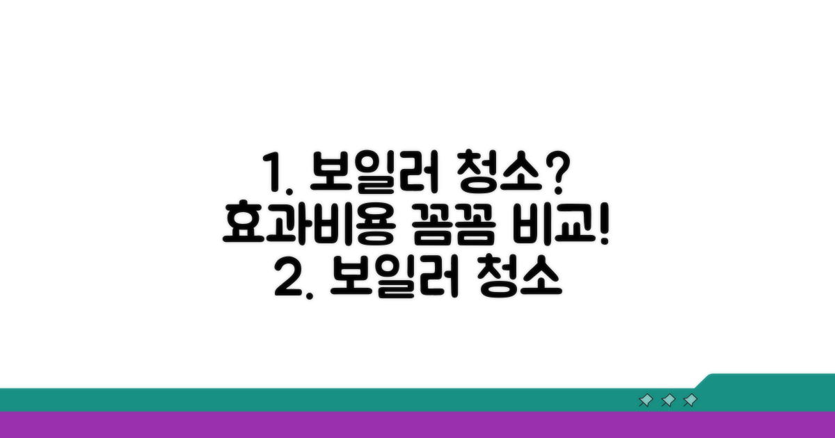 보일러 청소 효과와 비용 비교 분석