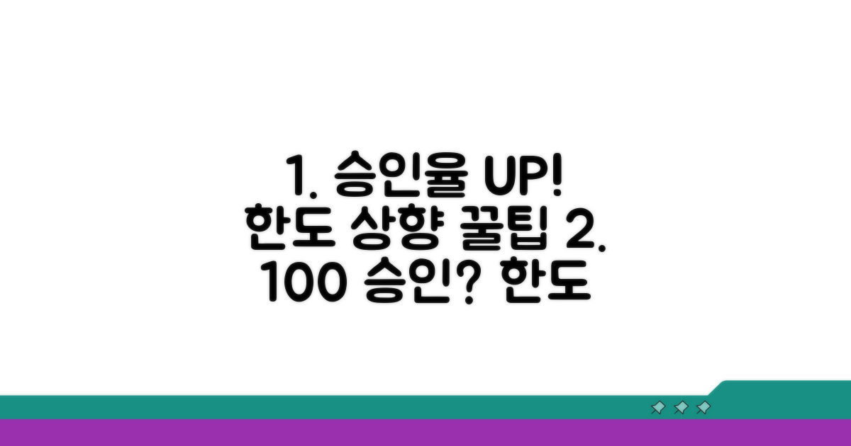 한도 상향 승인율 높이는 꿀팁