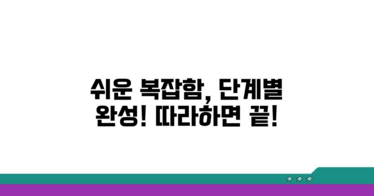 복잡한 절차, 단계별 쉽게 따라하기