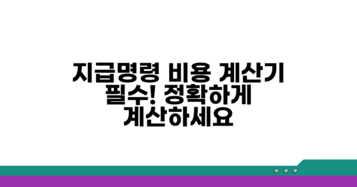 지급명령 비용, 계산기 필수 확인