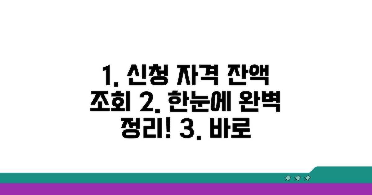 신청 자격과 잔액 조회 완벽 정리