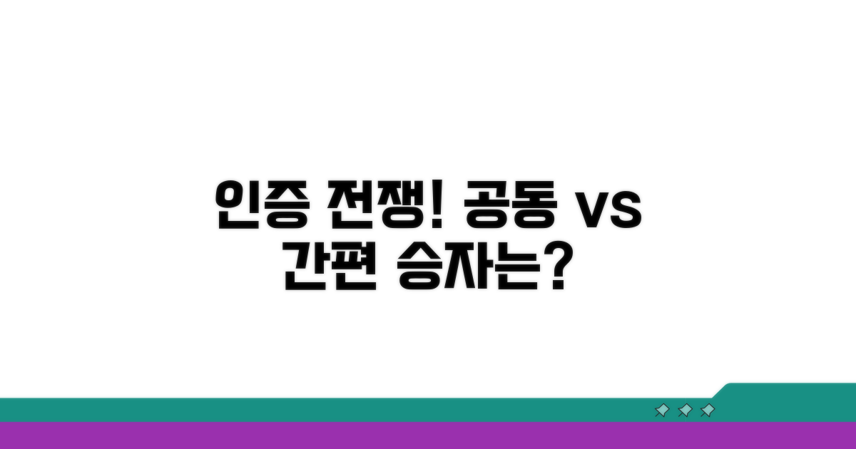 공동인증서 vs 간편인증, 무엇이 나을까?