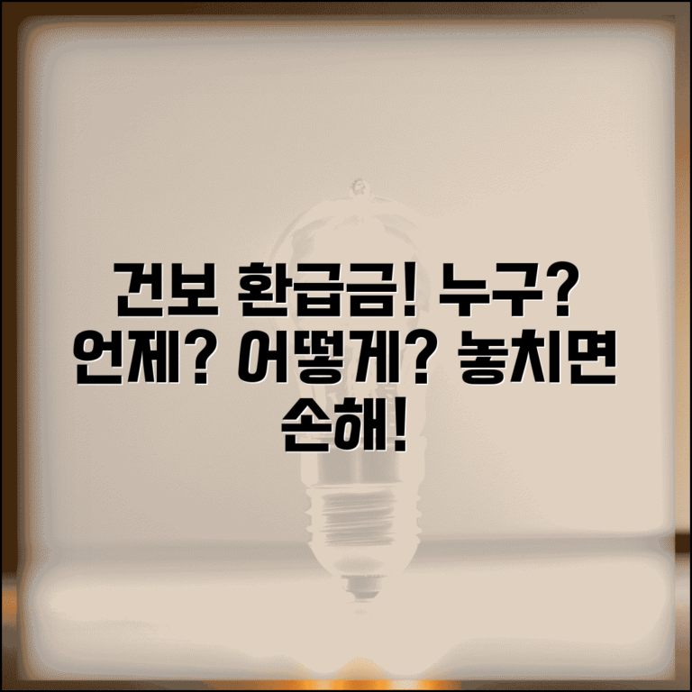 국민건강보험 환급금 대상자 확인 | 건보 환급금 받을 수 있는 사람, 조건과 신청방법 총정리