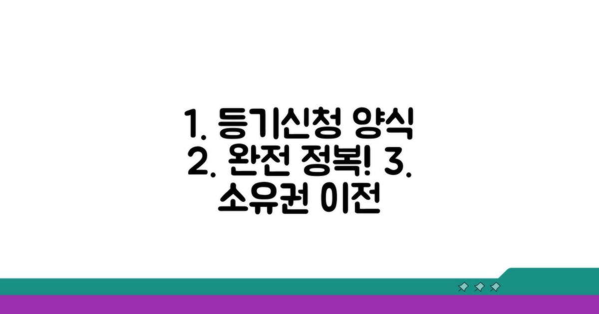 소유권이전등기 신청서 양식 완전 정복