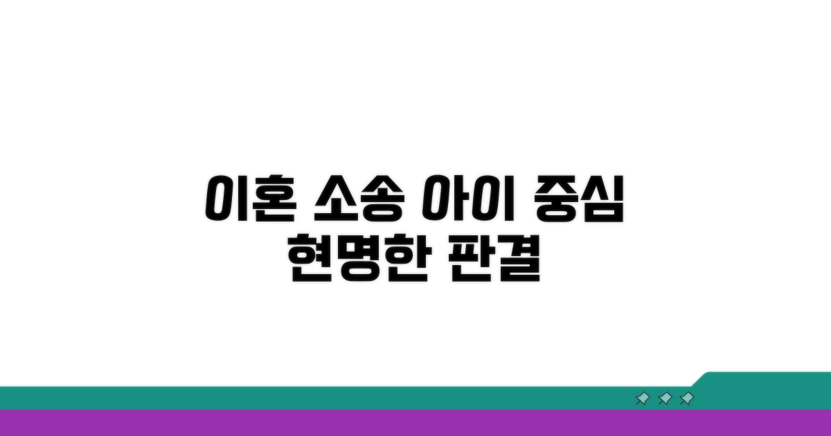 이혼 소송, 아이 중심 판결 노하우