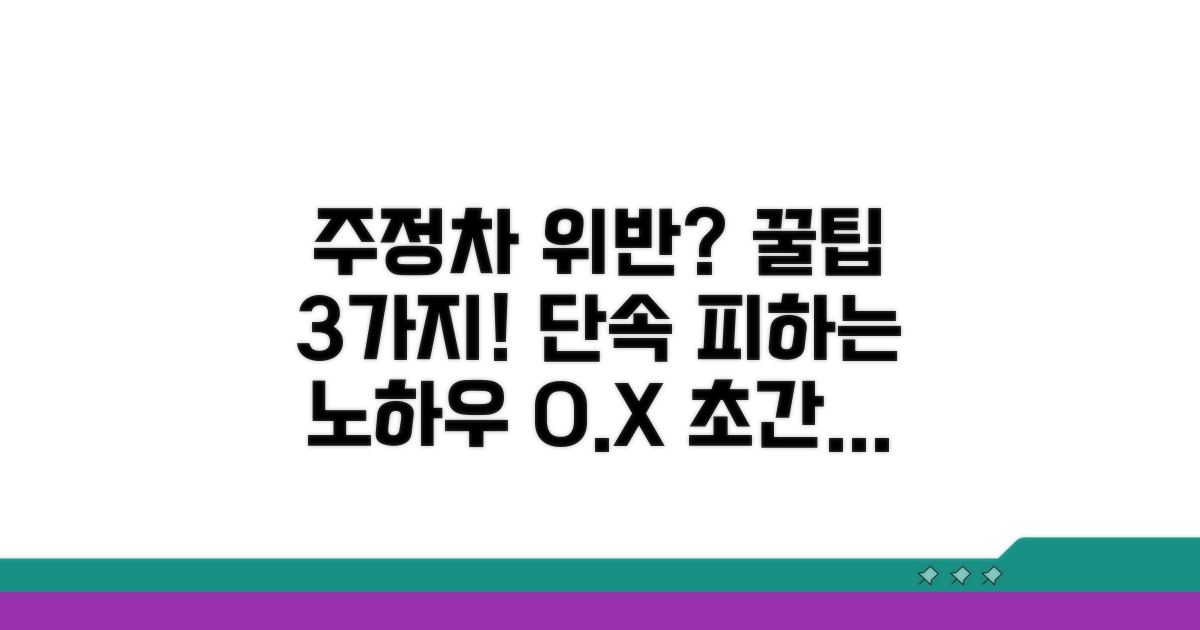주정차 위반 단속 피하는 노하우