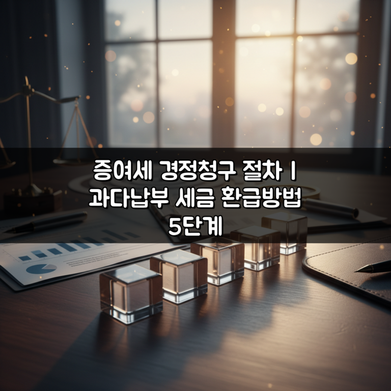 증여세 경정청구 절차 | 과다납부 세금 환급방법 5단계