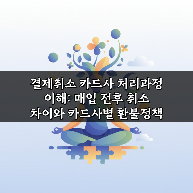 결제취소 카드사 처리과정 이해: 매입 전후 취소 차이와 카드사별 환불정책 비교