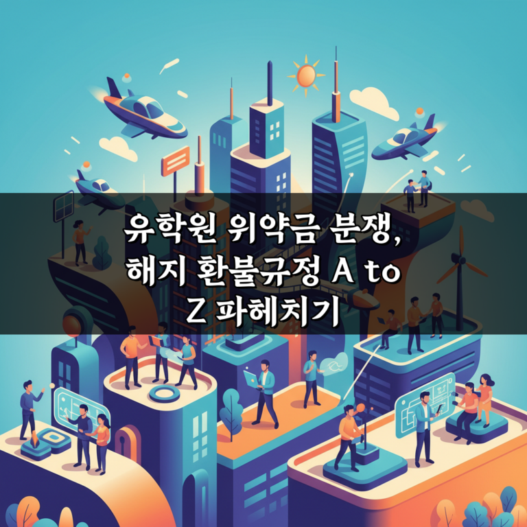 유학원 위약금 분쟁, 해지 환불규정 A to Z 파헤치기