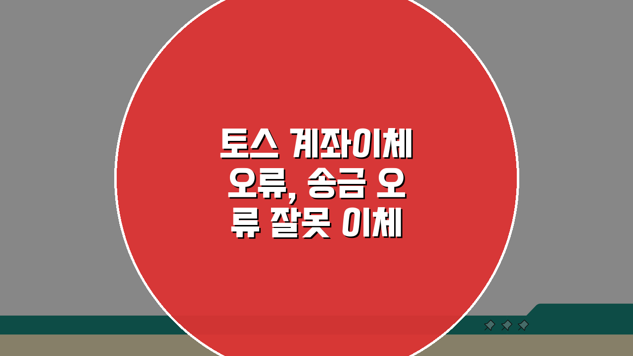 토스 계좌이체 오류, 송금 오류 잘못 이체 환급 방법 5단계 총정리