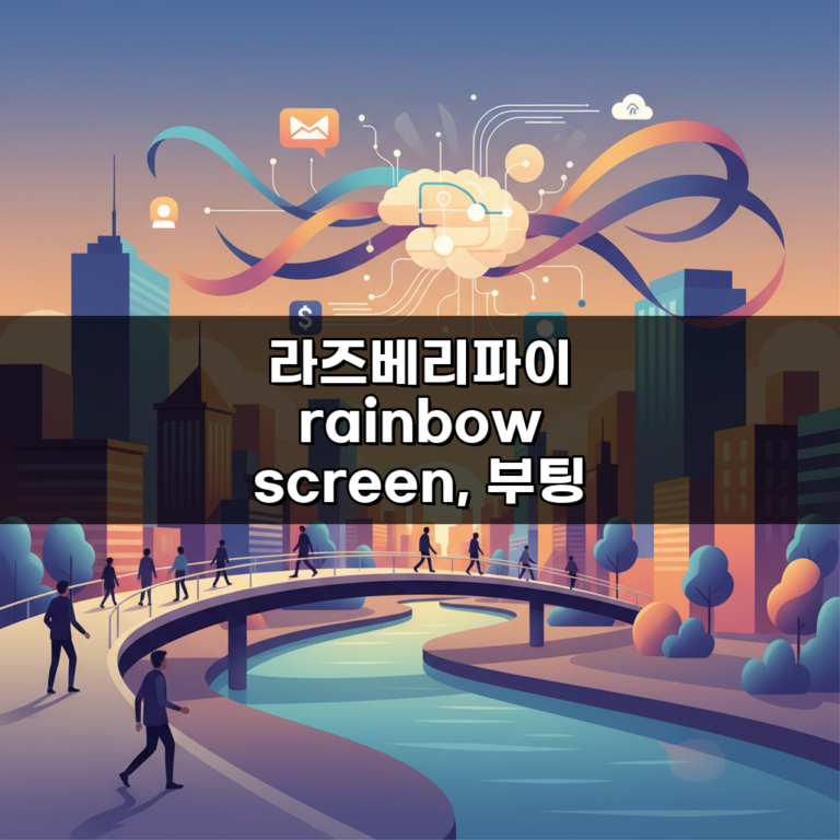 라즈베리파이 rainbow screen, 부팅 무지개 화면 해결 5가지 방법