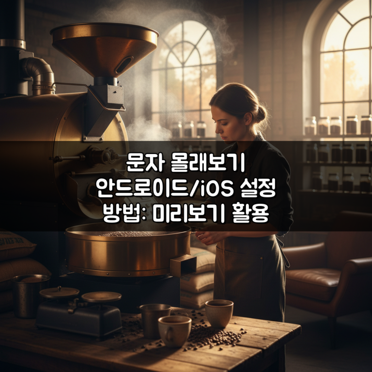 문자 몰래보기 안드로이드/iOS 설정 방법: 미리보기 활용 가이드 A to Z