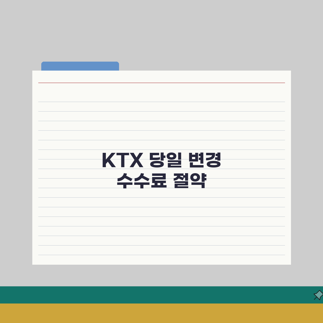 KTX 시간 변경 수수료 당일 발권 | 기차역 창구에서 당일 승차권 시간 변경과 수수료 꿀