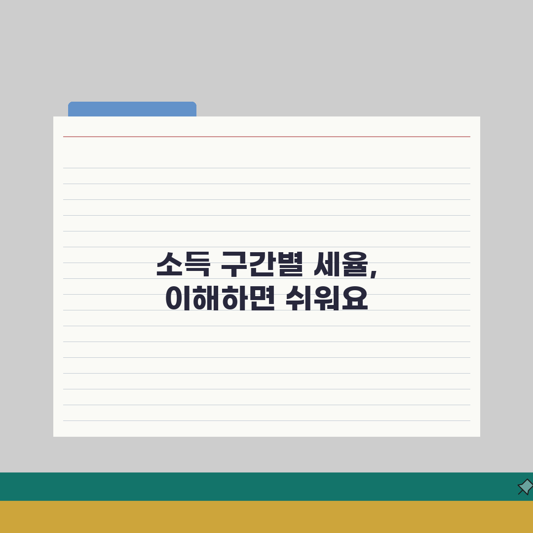 소득세율 구간별 적용 | 소득세 누진세율 7단계 계산 총정리