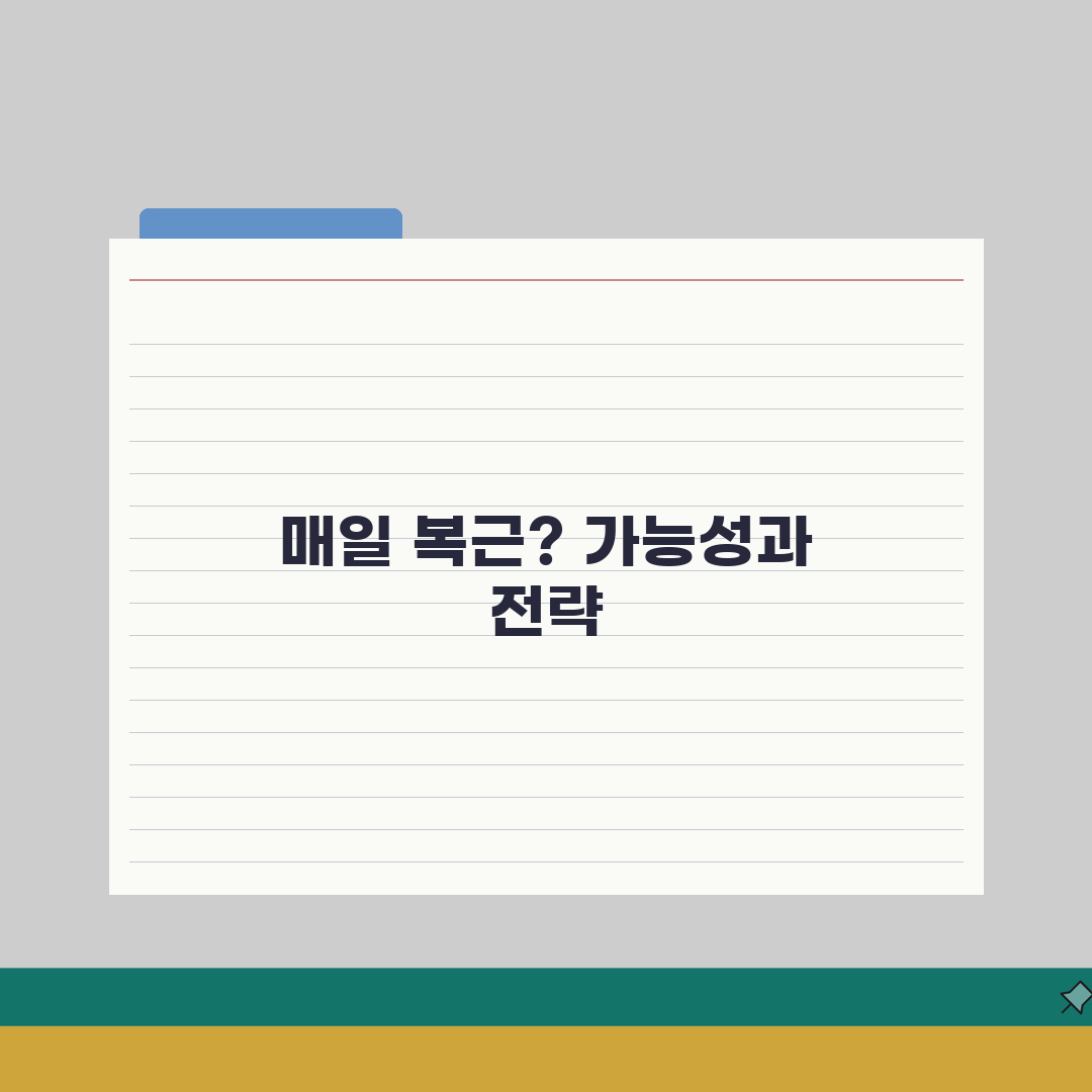 복근 운동 주기 매일 해도 되는지 | 복부 운동 적정 주기 총정리: 7가지 핵심 가이드