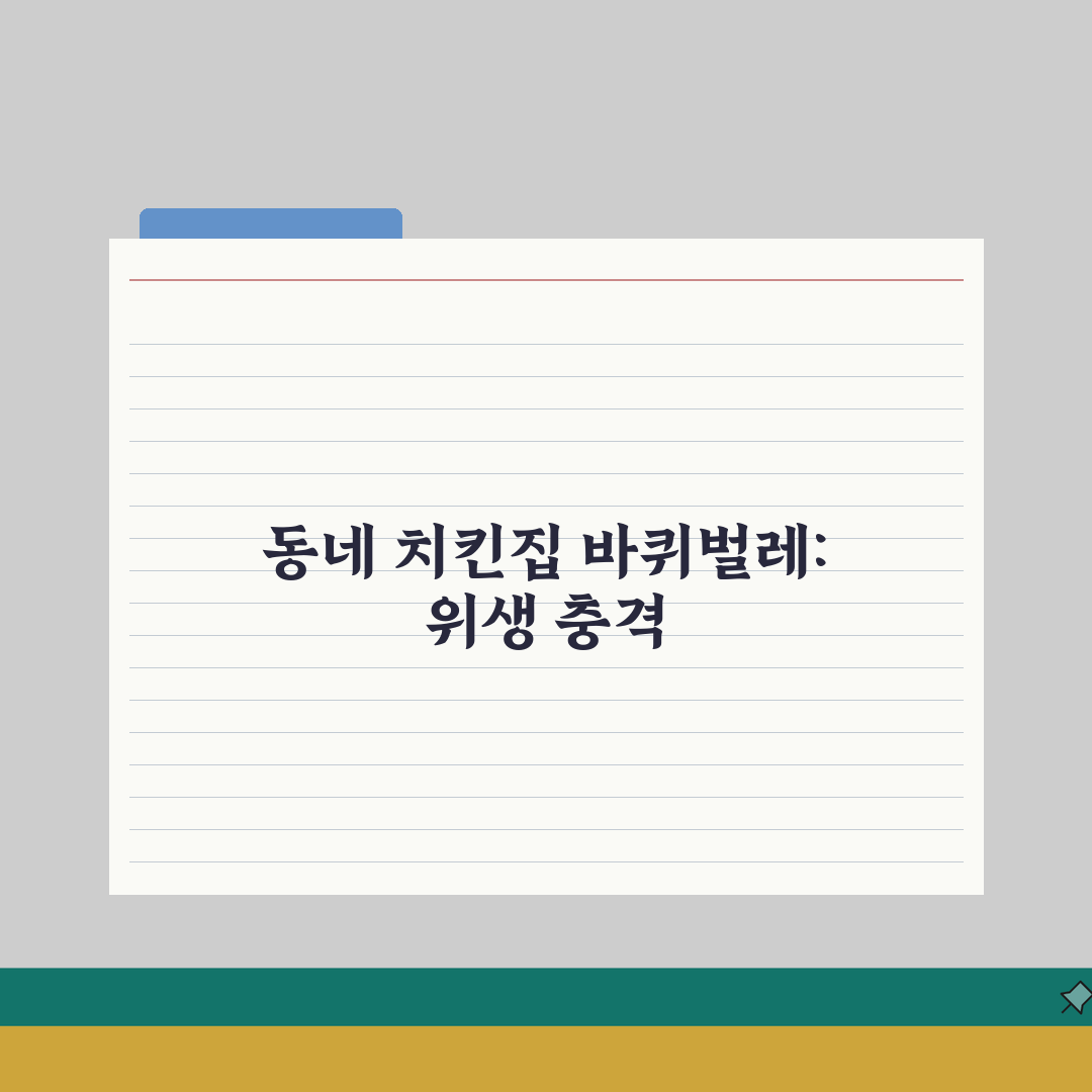 동네 치킨집 바퀴벌레 | 치킨 음식 바퀴벌레 나옴 신고 배상 A to Z: 7가지 핵심 팁