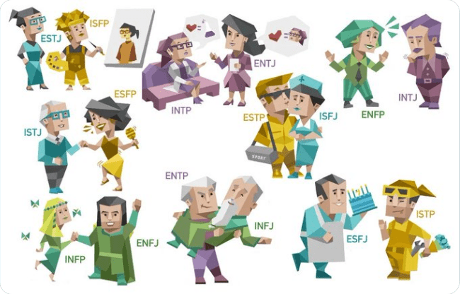 MBTI 궁합 테스트 결과 화면